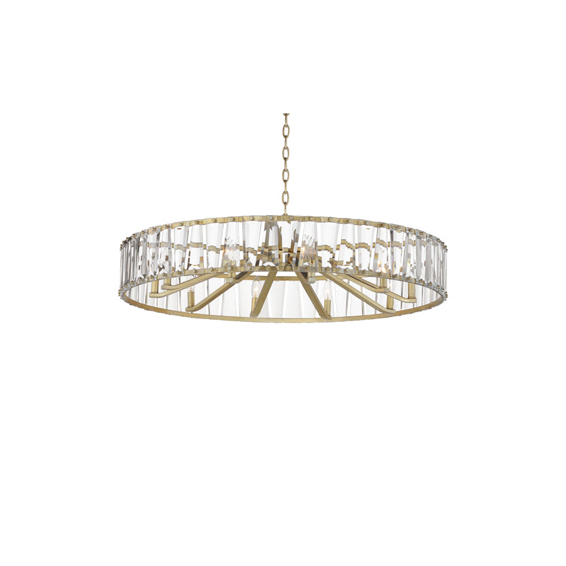 Odeon 10 Light Chandelier Gold