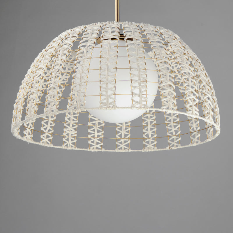 Macrame 1 Light Pendant