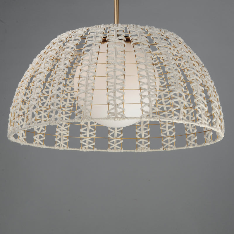 Macrame 1 Light Pendant