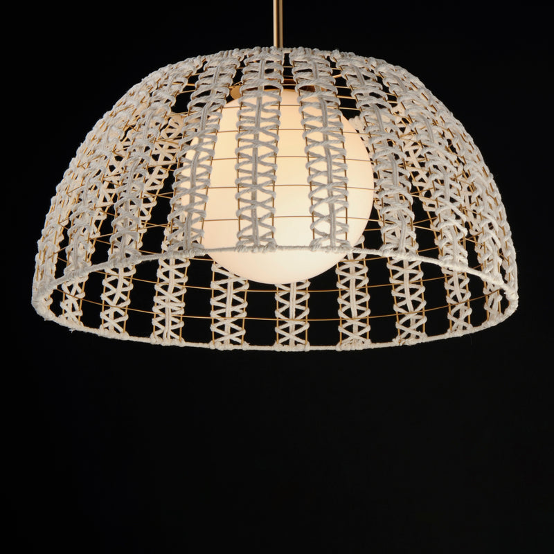 Macrame 1 Light Pendant