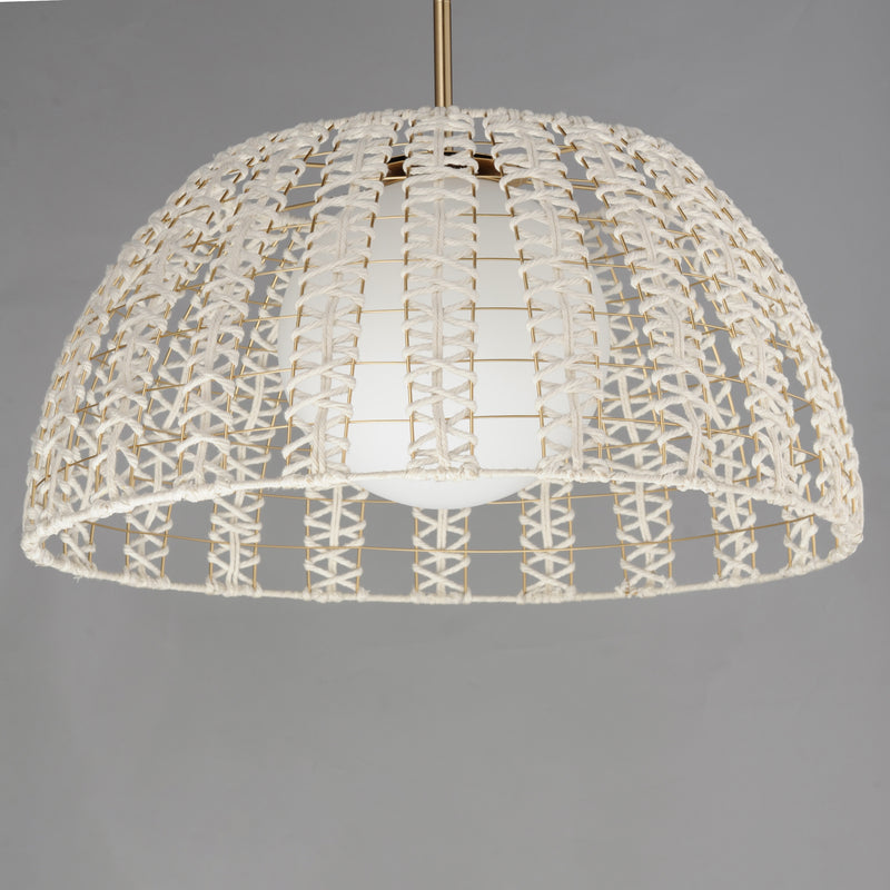 Macrame 1 Light Pendant