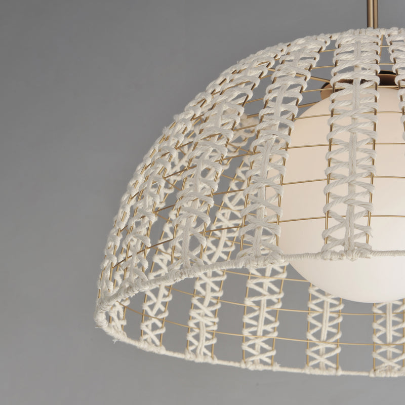 Macrame 1 Light Pendant