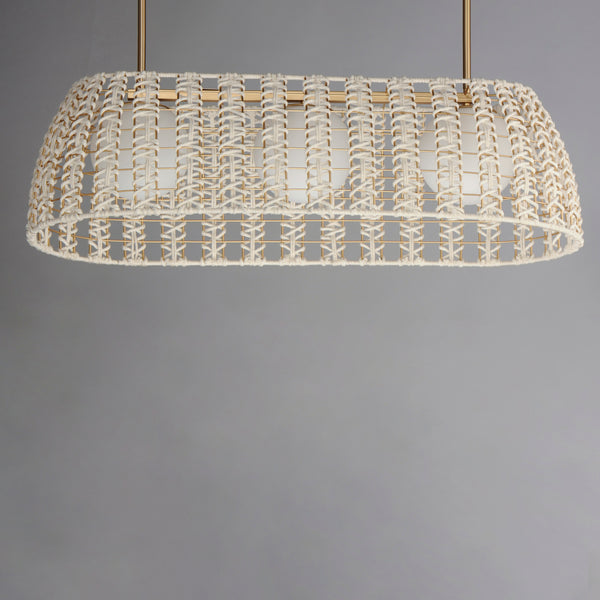 Macrame 3 Light Linear Pendant
