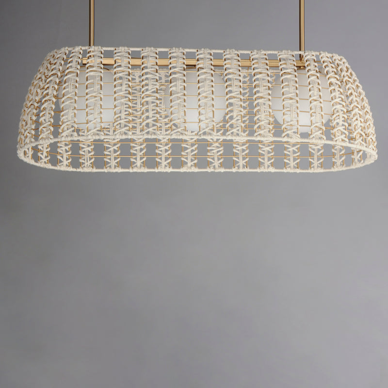Macrame 3 Light Linear Pendant