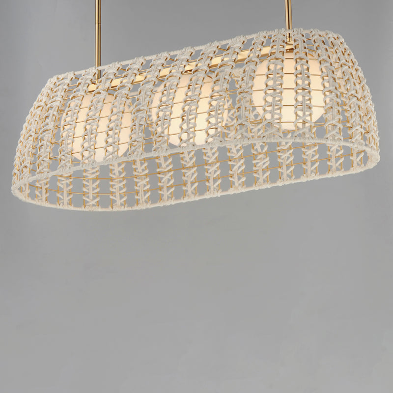 Macrame 3 Light Linear Pendant