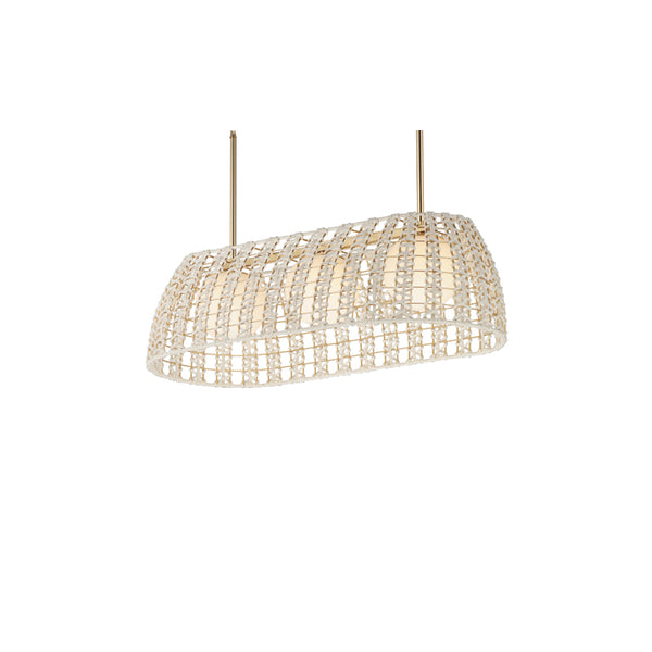 Macrame 3 Light Linear Pendant