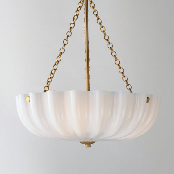 Bundt Small Pendant/Semi-Flush Brass