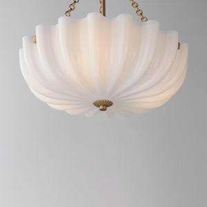 Bundt Small Pendant/Semi-Flush Brass