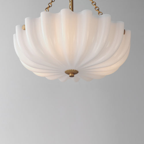 Bundt Small Pendant/Semi-Flush Brass