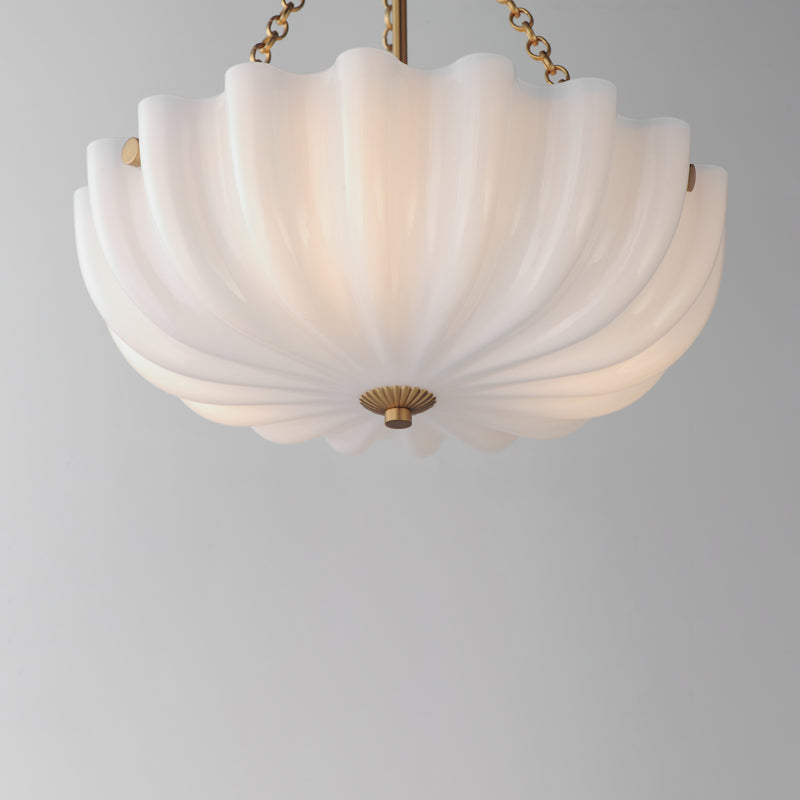 Bundt Small Pendant/Semi-Flush Brass