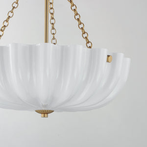 Bundt Small Pendant/Semi-Flush Brass