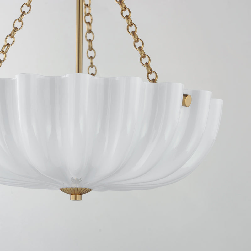 Bundt Small Pendant/Semi-Flush Brass