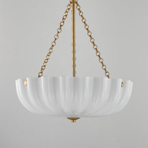 Bundt Small Pendant/Semi-Flush Brass