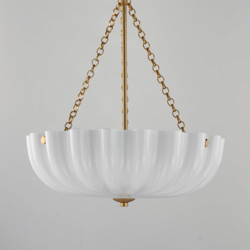 Bundt Small Pendant/Semi-Flush Brass