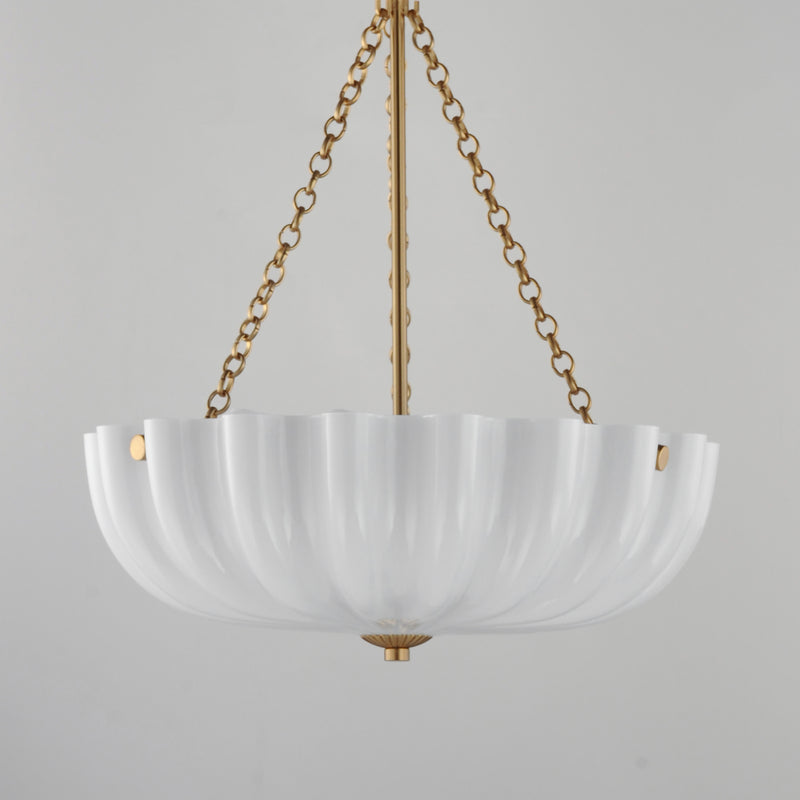 Bundt Small Pendant/Semi-Flush Brass