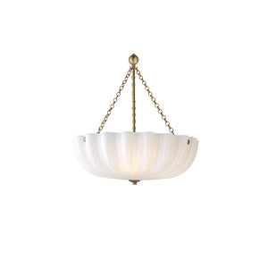 Bundt Medium Pendant/Semi-Flush Brass