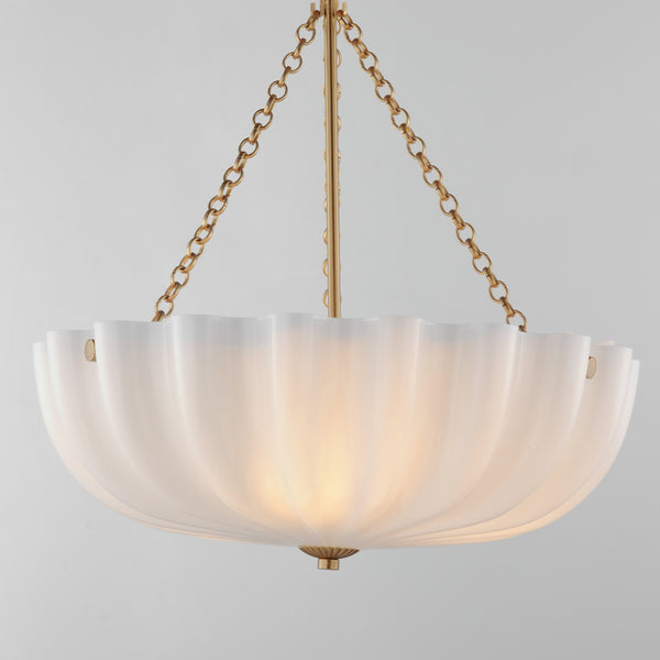 Bundt Medium Pendant/Semi-Flush Brass
