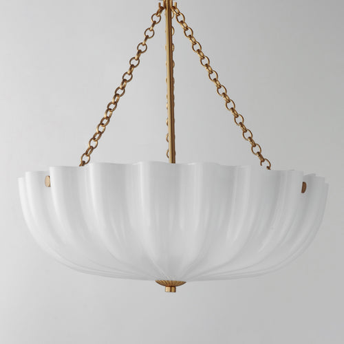 Bundt Medium Pendant/Semi-Flush Brass