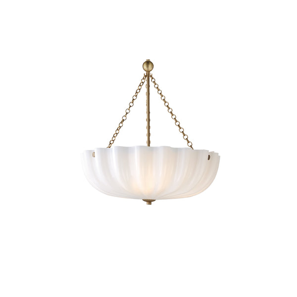 Bundt Medium Pendant/Semi-Flush Brass