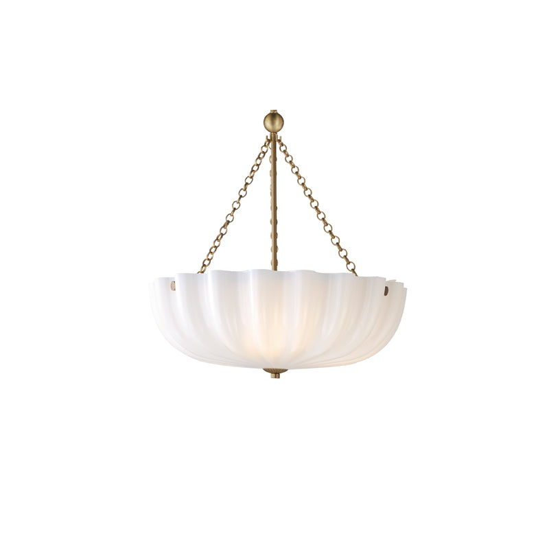 Bundt Medium Pendant/Semi-Flush Brass