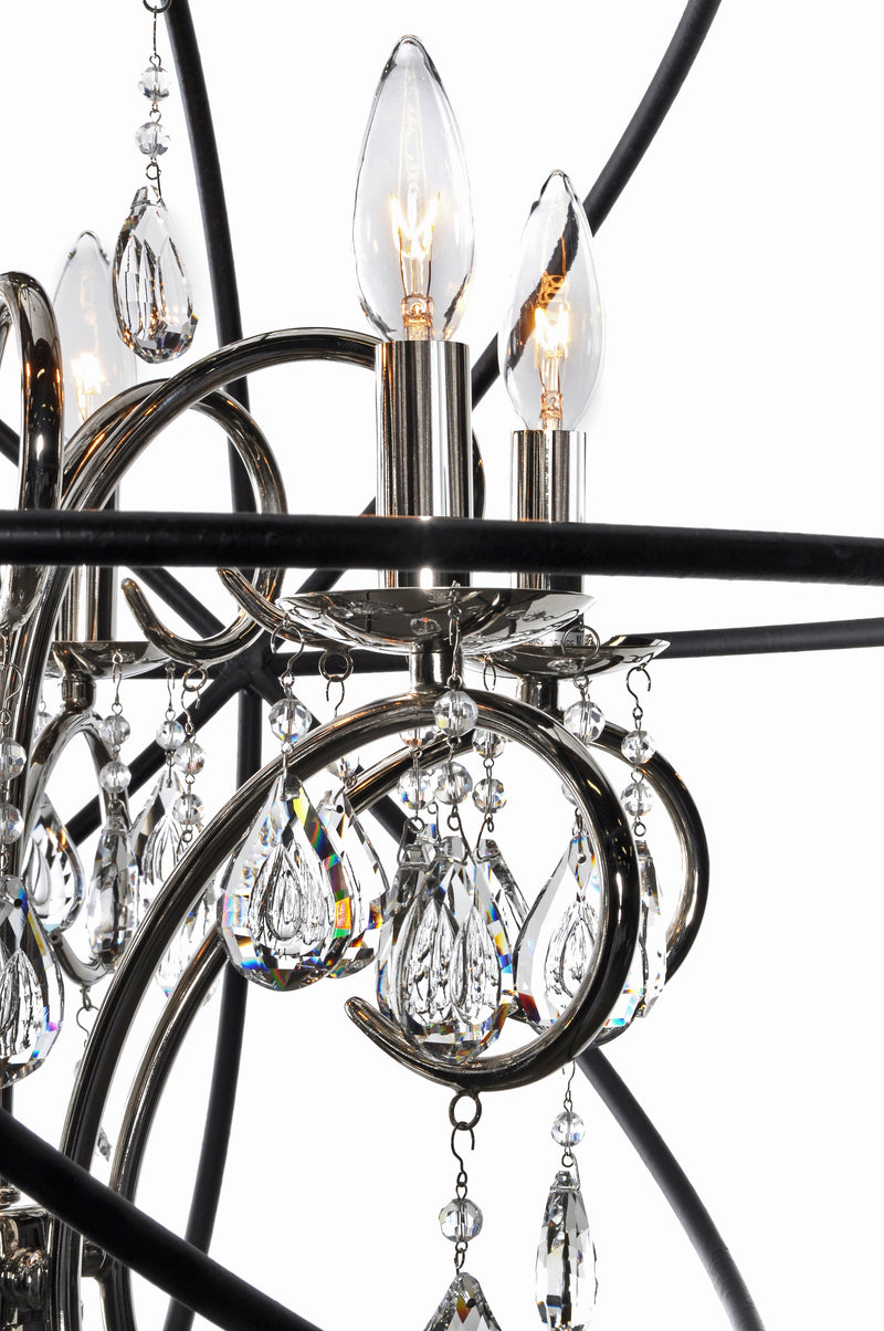 Orbit 12 Light Pendant Nickel