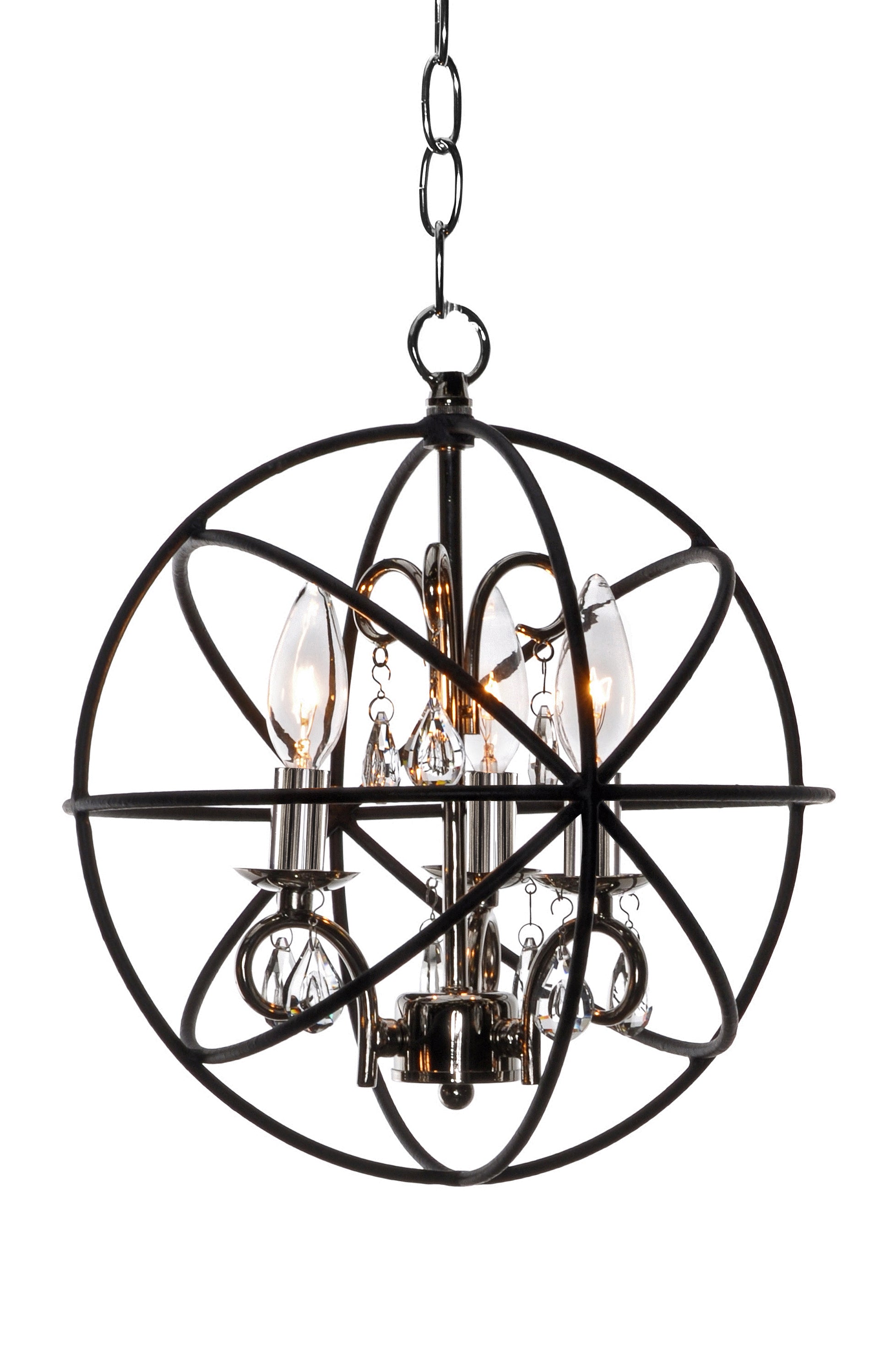 Orbit 3 Light Pendant Nickel