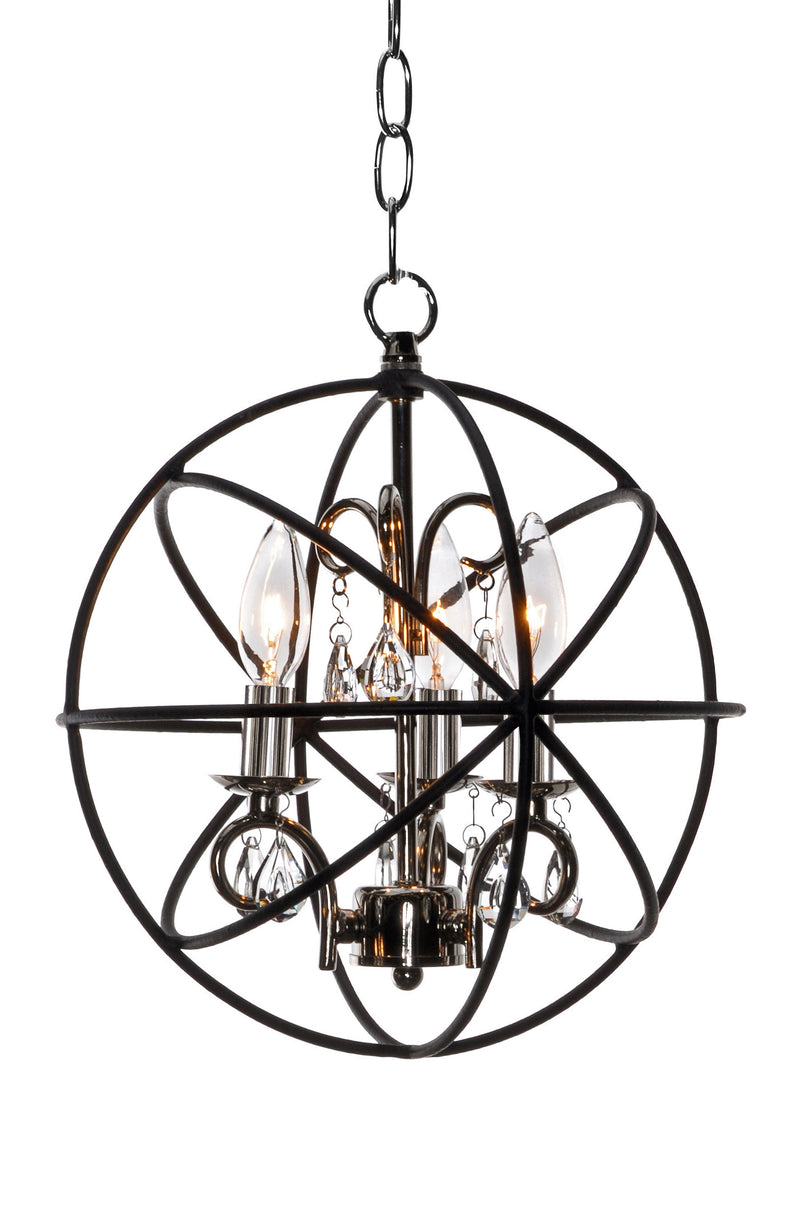 Orbit 3 Light Pendant Nickel
