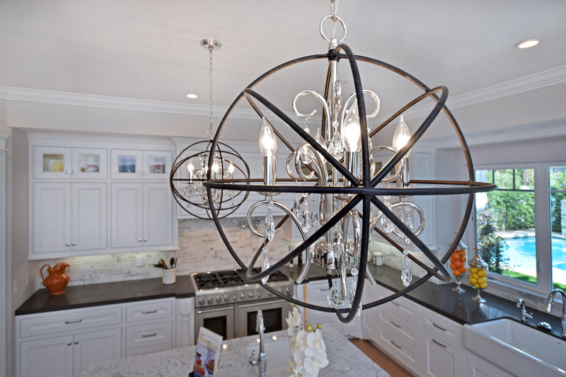 Orbit 3 Light Pendant Nickel