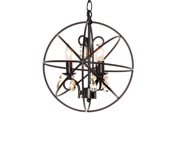 Orbit 3 Light Pendant Bronze