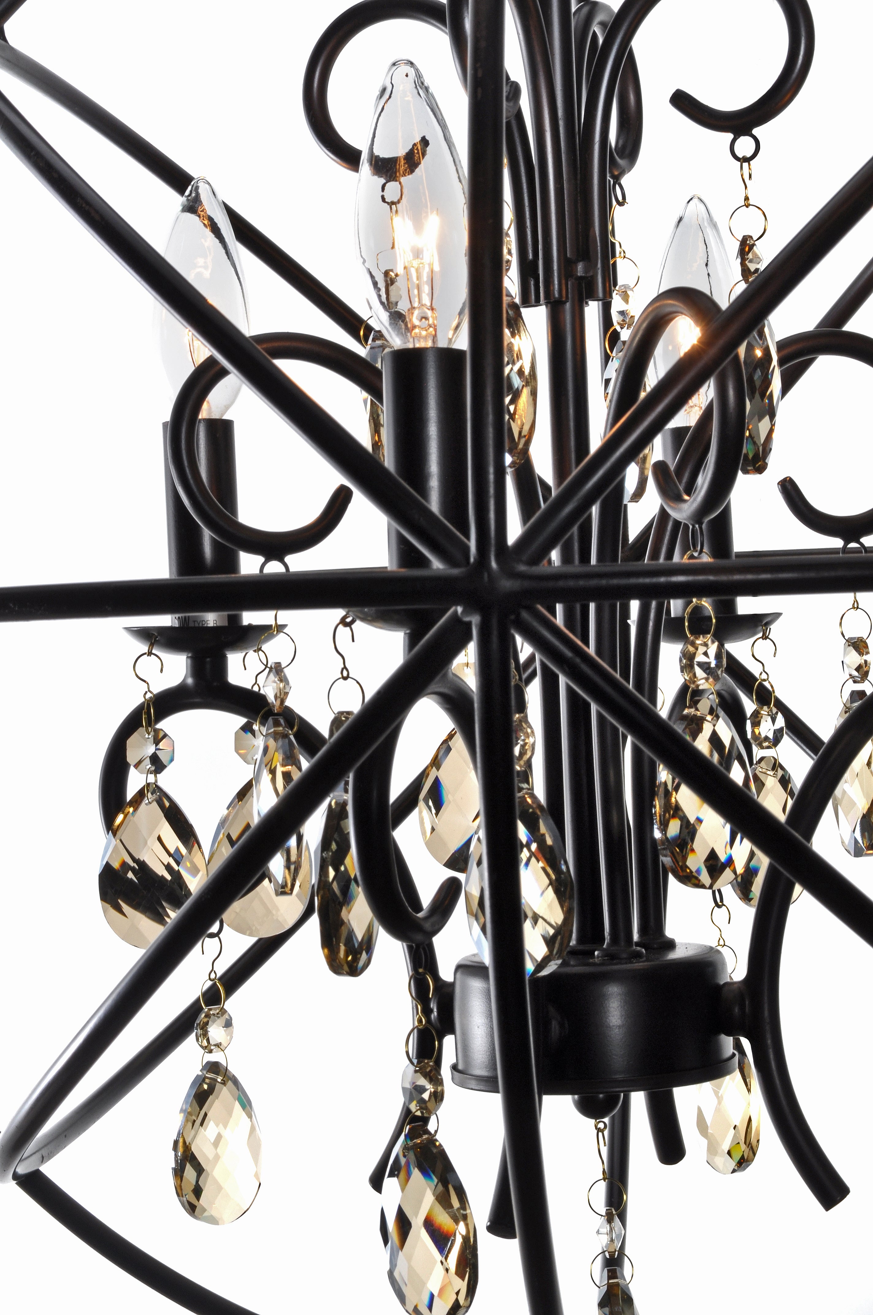 Orbit 4 Light Pendant Bronze