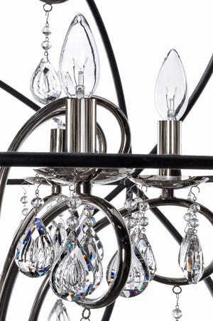 Orbit 6 Light Pendant Nickel