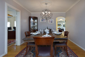 Orbit 6 Light Pendant Nickel