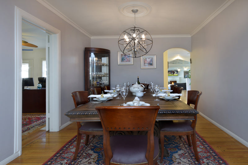 Orbit 6 Light Pendant Nickel
