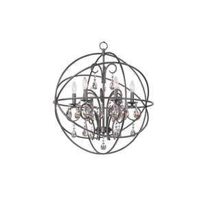 Orbit 6 Light Pendant Bronze