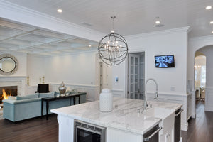 Orbit 6 Light Pendant Bronze