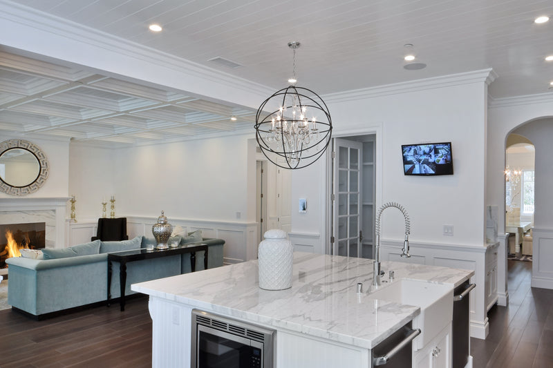 Orbit 6 Light Pendant Bronze