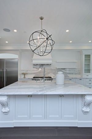 Orbit 6 Light Pendant Bronze