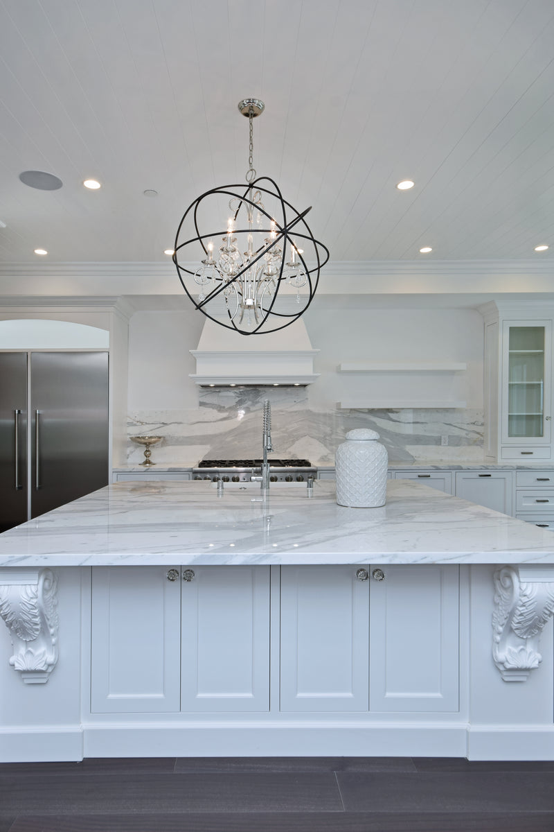 Orbit 6 Light Pendant Bronze