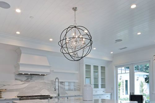 Orbit 6 Light Pendant Bronze