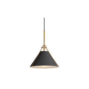 Lucas Single Pendant Black/Brass