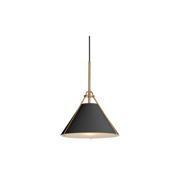 Lucas Single Pendant Black/Brass