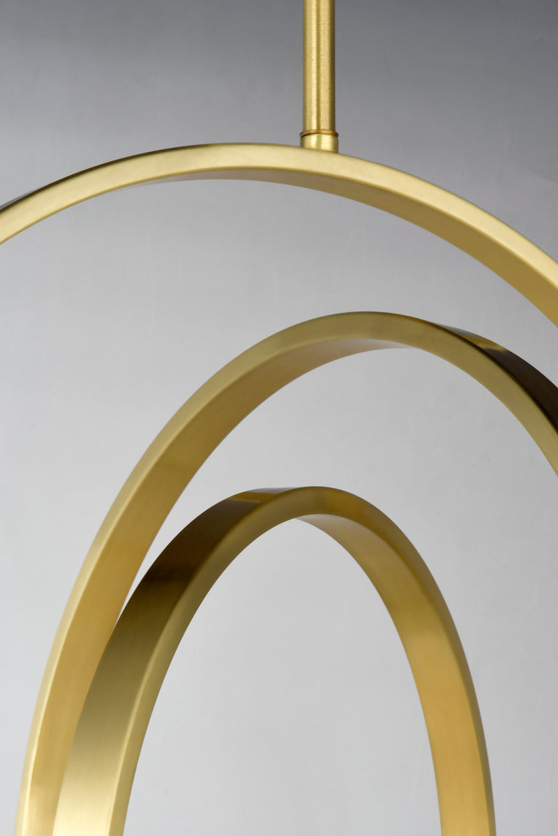 Coronet 1 Light Pendant Brass