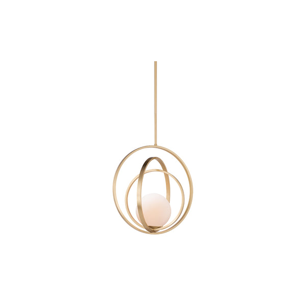 Coronet 1 Light Pendant Brass