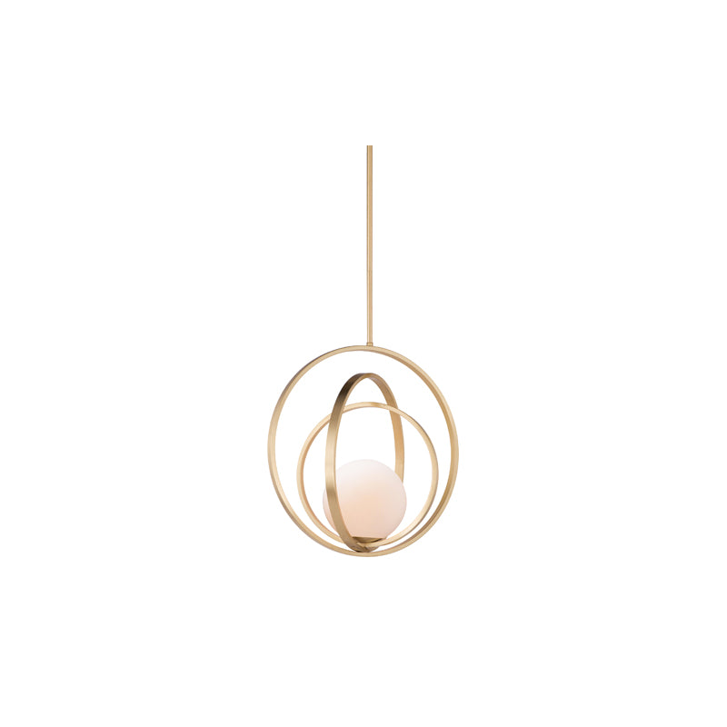 Coronet 1 Light Pendant Brass