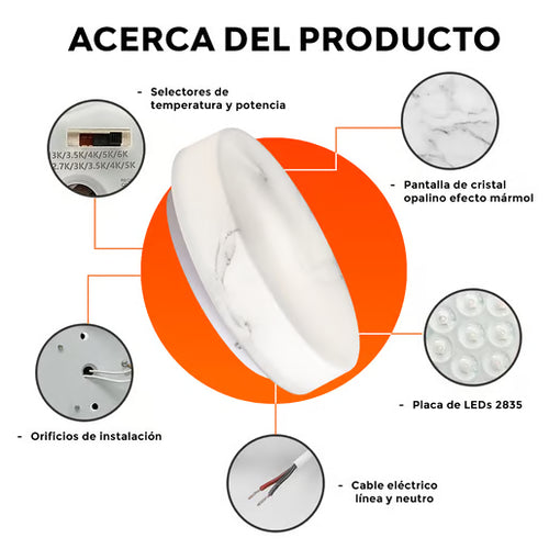 Marmora Plafón Mármol
