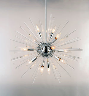 Polaris 12 Light Chandelier Polished Chrome