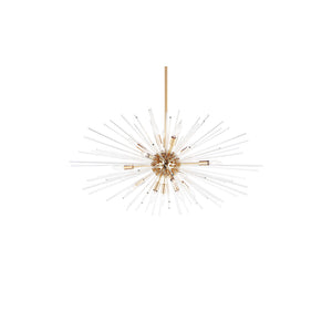 Polaris 16 Light Pendant Brass