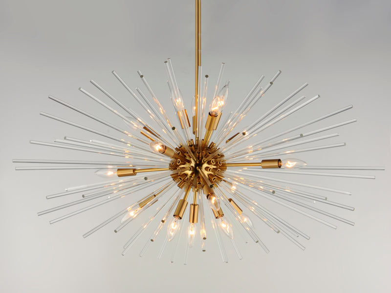 Polaris 16 Light Pendant Brass