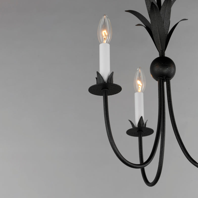 Paloma 3 Light Chandelier Steel