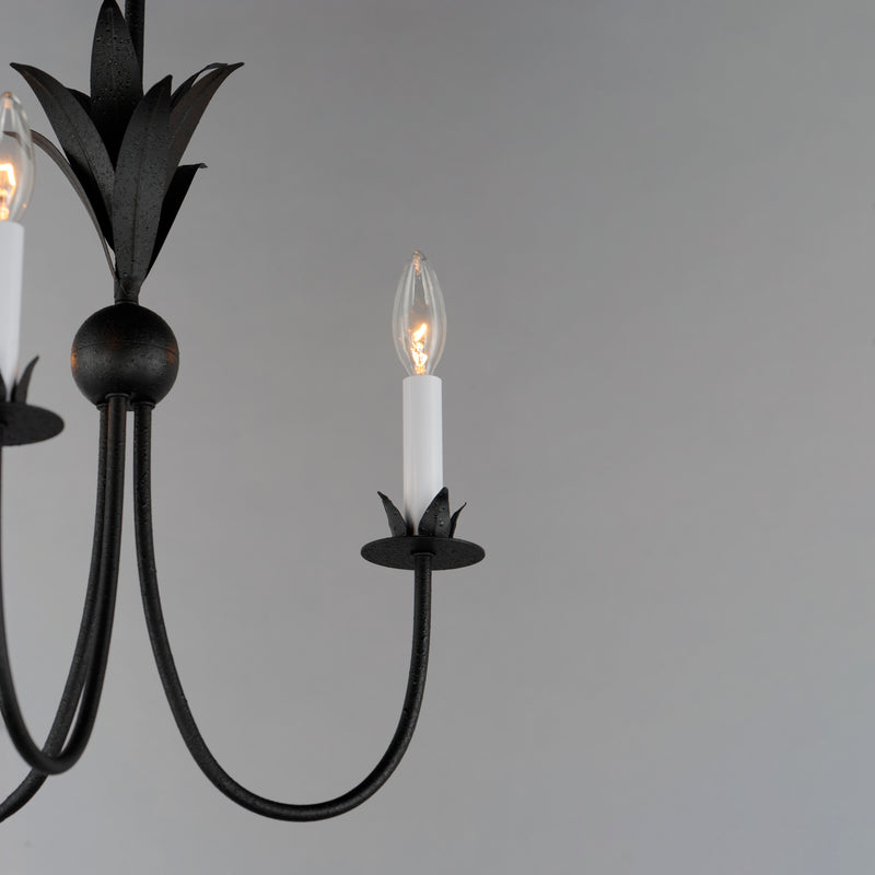 Paloma 3 Light Chandelier Steel